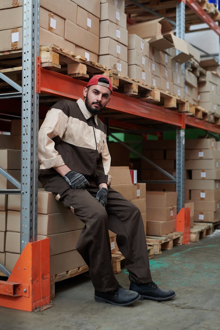 Man in Warehouse